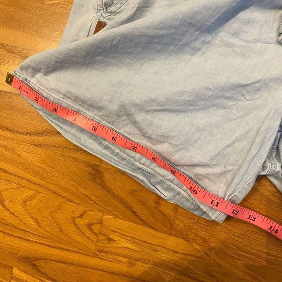 Alife and Kickin Pants 'Jane' Light Denim Blue Jean Shorts Size Large - Picture 14 of 16